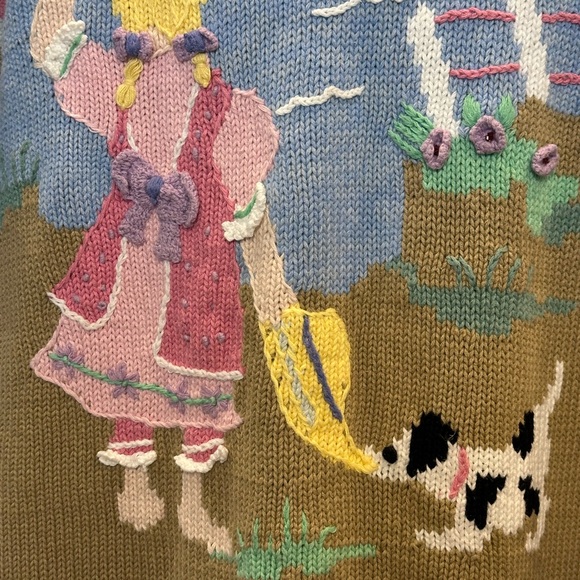 Vintage Artistic Multicolor Women's Cardigan. What a Masterpiece - Picture 13 of 16